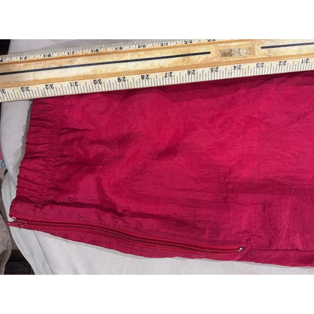 Vintage‎ Wisconsin Badgers Red Nylon Windbreaker Track Pants Mens Large Bucky - Picture 5 of 9